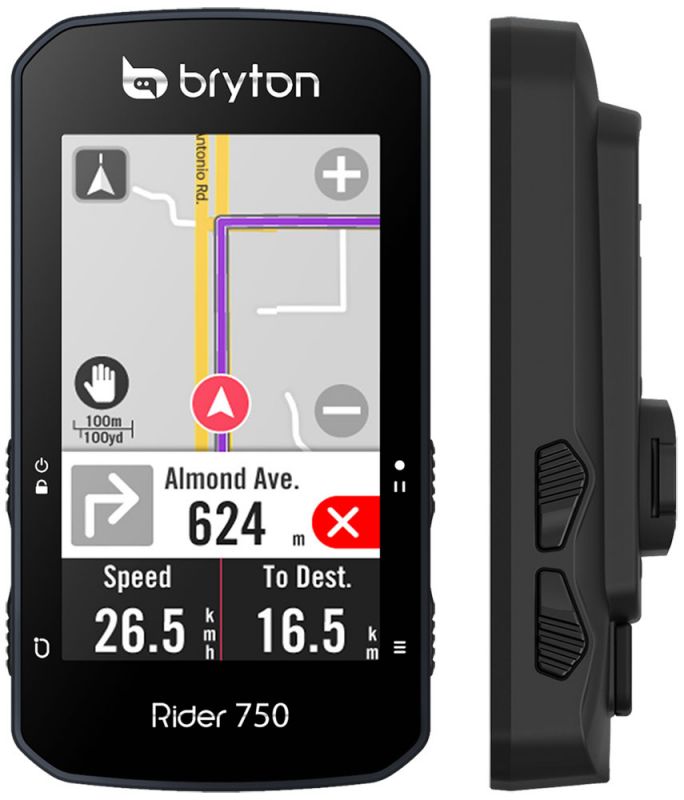 BRYTON Ciclocomputer GPS Rider 750T + Sensori Cadenza/Velocità +
